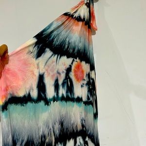 One of a Kind Hand Dyed Halter Maxi Dress